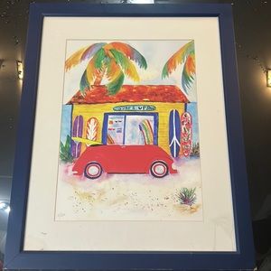 Tropical surf painting